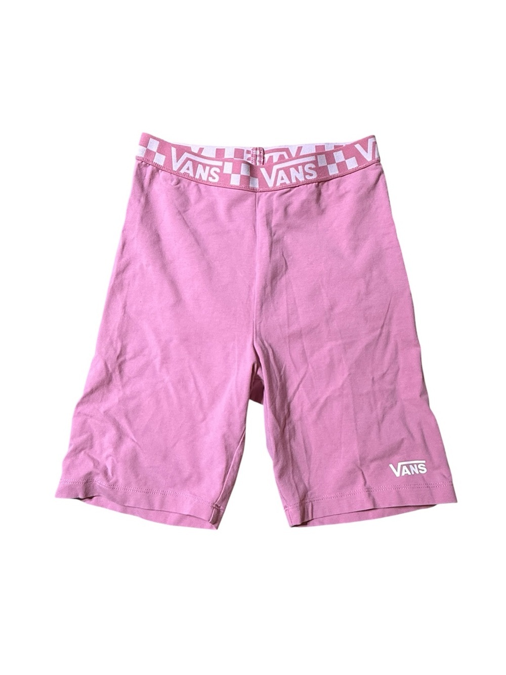 Vans Flying V Legging Shorts Pink Check Size S